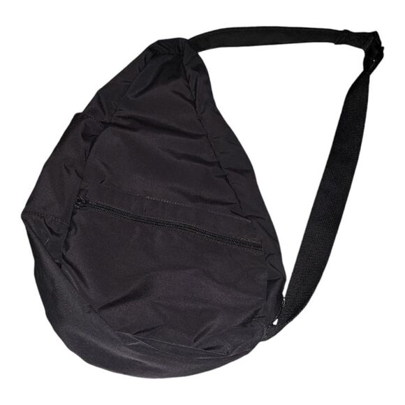 L.L. Bean Ameribag Healthy Back Sack  Sling Bag Black Vintage - Picture 1 of 6